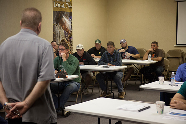 The Boilermaker Code Training at Local 744, Cleveland, OH